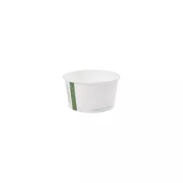 Pots carton DELI 12oz 350ml compostable celulose blanc (soupe)